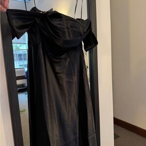 Birdy Grey Satin Black Dress